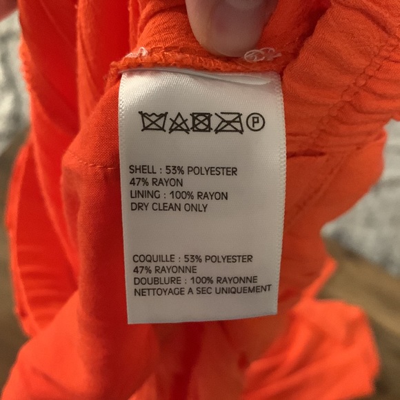 Anthropologie Harlyn coral flowy pants, size S - Picture 5 of 5